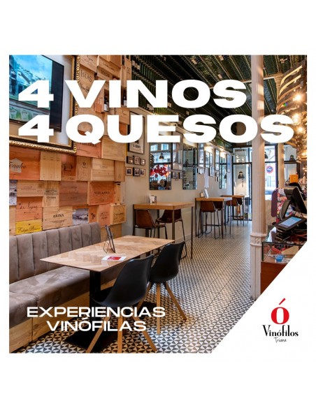 GC - Degustación de 4 vinos con 4 quesos para 2 personas